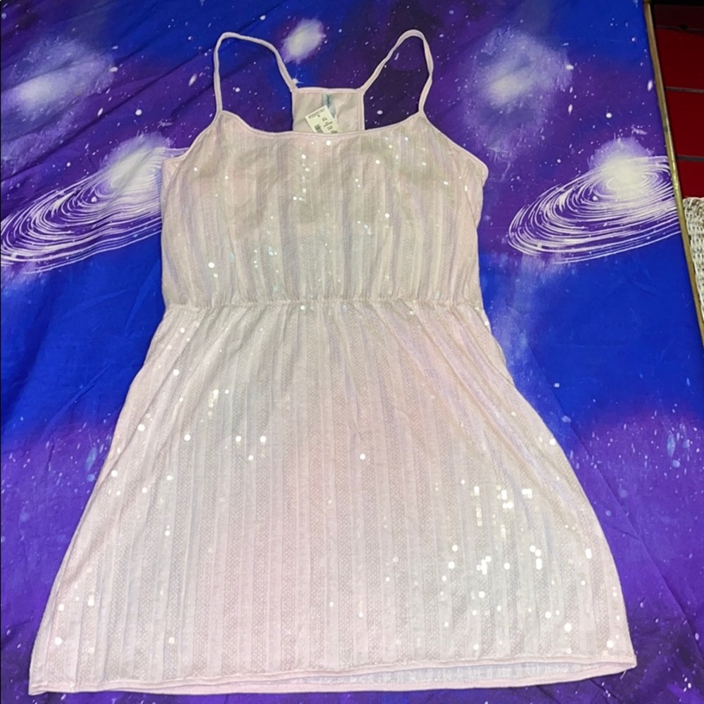 New Aeropostale pink sequin dress XL